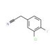 3-Chloro-4-fluorophenylacetonitrile (CAS 658-98-0) - chemical structure image
