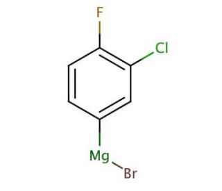 3-Chloro-4-fluorophenylmagnesium bromide solution (CAS 413589-34-1) - chemical structure image