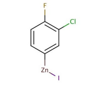 3-Chloro-4-fluorophenylzinc iodide solution (CAS 312624-19-4) - chemical structure image