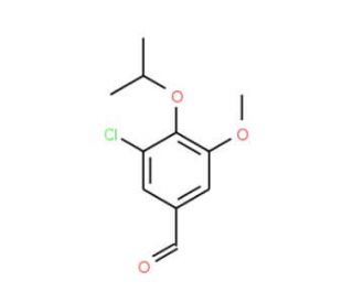3-chloro-4-isopropoxy-5-methoxybenzaldehyde - chemical structure image