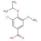3-chloro-4-isopropoxy-5-methoxybenzoic acid - chemical structure image