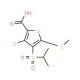 3-Chloro-4-(isopropylsulfonyl)-5-(methylthio)-thiophene-2-carboxylic acid (CAS 175202-23-0) - chemical structure image