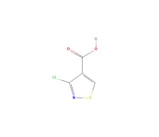 3-Chloro-4-isothiazolecarboxylic Acid (CAS 933690-30-3) - chemical structure image