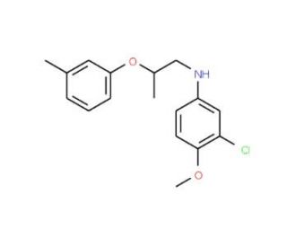 3-Chloro-4-methoxy-N-[2-(3-methylphenoxy)propyl]-aniline - chemical structure image