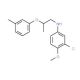3-Chloro-4-methoxy-N-[2-(3-methylphenoxy)propyl]-aniline - chemical structure image