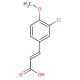 3-Chloro-4-methoxycinnamic acid (CAS 58236-76-3) - chemical structure image