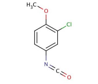 3-Chloro-4-methoxyphenyl isocyanate (CAS 28395-76-8) - chemical structure image