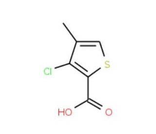 3-Chloro-4-methyl-2-thiophenecarboxylic acid (CAS 229342-86-3) - chemical structure image