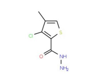 3-Chloro-4-methyl-2-thiophenecarboxylic acid hydrazide (CAS 175137-12-9) - chemical structure image
