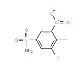 3-chloro-4-methyl-5-nitrobenzenesulfonamide - chemical structure image