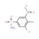 3-chloro-4-methyl-5-nitrobenzenesulfonamide - chemical structure image