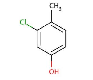 3-Chloro-4-methylphenol (CAS 615-62-3) - chemical structure image