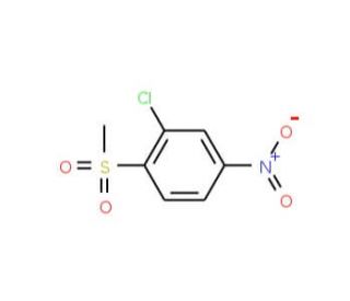 3-Chloro-4-(methylsulfonyl)-1-nitrobenzene (CAS 91842-77-2) - chemical structure image