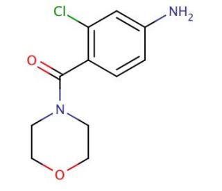 3-chloro-4-(morpholin-4-ylcarbonyl)aniline - chemical structure image