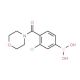 3-Chloro-4-(morpholine-4-carbonyl)phenylboronic acid (CAS 850589-49-0) - chemical structure image
