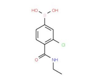 3-Chloro-4-(N-ethylcarbamoyl)phenylboronic acid (CAS 850589-40-1) - chemical structure image