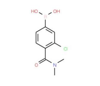 3-Chloro-4-(N,N-dimethylcarbamoyl)phenylboronic acid (CAS 850589-47-8) - chemical structure image
