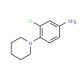 3-Chloro-4-piperidin-1-yl-phenylamine (CAS 55403-26-4) - chemical structure image