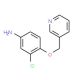 3-chloro-4-(pyridin-3-ylmethoxy)aniline (CAS 848134-24-7) - chemical structure image