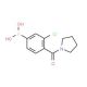 3-Chloro-4-(pyrrolidinyl-1-carbonyl)phenylboronic acid (CAS 850589-51-4) - chemical structure image