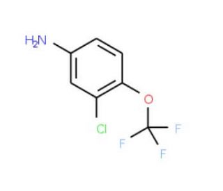 3-Chloro-4-(trifluoromethoxy)aniline (CAS 64628-73-5) - chemical structure image
