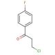 3-Chloro-4′-fluoropropiophenone (CAS 347-93-3) - chemical structure image