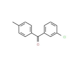3-Chloro-4&prime;-methylbenzophenone (CAS 13395-60-3) - chemical structure image