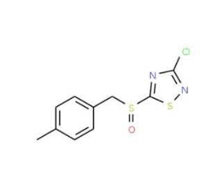 3-Chloro-5-(4-methylbenzylsulfinyl)-1,2,4-thiadiazole - chemical structure image