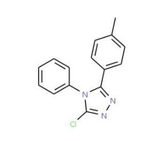 3-chloro-5-(4-methylphenyl)-4-phenyl-4H-1,2,4-triazole - chemical structure image