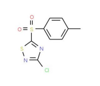 3-Chloro-5-(4-methylphenylsulfonyl)-1,2,4-thiadiazole - chemical structure image