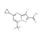 3-Chloro-5-cyclopropyl-7-(trifluoromethyl)-pyrazolo[1,5-a]pyrimidine-2-carboxylic acid - chemical structure image
