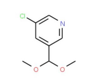3-Chloro-5-dimethoxymethyl-pyridine (CAS 879326-81-5) - chemical structure image