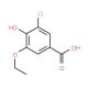 3-chloro-5-ethoxy-4-hydroxybenzoic acid - chemical structure image