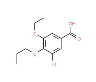 3-chloro-5-ethoxy-4-propoxybenzoic acid - chemical structure image