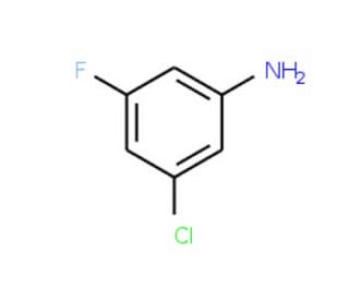 3-Chloro-5-fluoroaniline (CAS 4863-91-6) - chemical structure image