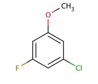 3-Chloro-5-fluoroanisole (CAS 202925-08-4) - chemical structure image