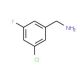 3-Chloro-5-fluorobenzylamine (CAS 90390-33-3) - chemical structure image