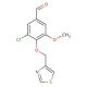 3-chloro-5-methoxy-4-(1,3-thiazol-4-ylmethoxy)benzaldehyde - chemical structure image