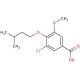 3-chloro-5-methoxy-4-(3-methylbutoxy)benzoic acid - chemical structure image