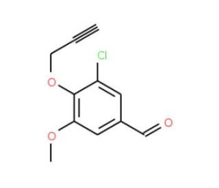 3-chloro-5-methoxy-4-(prop-2-ynyloxy)benzaldehyde - chemical structure image