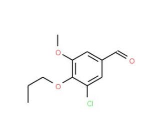 3-chloro-5-methoxy-4-propoxybenzaldehyde - chemical structure image