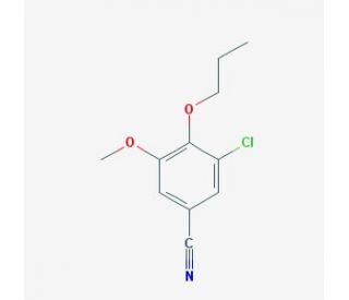 3-chloro-5-methoxy-4-propoxybenzonitrile - chemical structure image