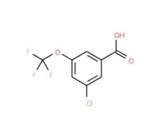 3-Chloro-5-(trifluoromethoxy)benzoic acid (CAS 433926-46-6) - chemical structure image