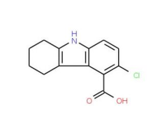 3-Chloro-6,7,8,9-tetrahydro-5H-carbazole-4-carboxylic acid - chemical structure image