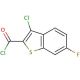 3-Chloro-6-fluorobenzo[b]thiophene-2-carbonyl chloride (CAS 34576-83-5) - chemical structure image