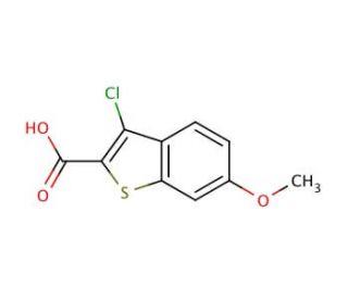 3-Chloro-6-methoxy-1-benzothiophene-2-carboxylic acid (CAS 310390-60-4) - chemical structure image