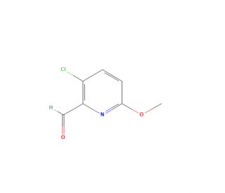 3-Chloro-6-methoxypyridine-2-carboxaldehyde (CAS 1060810-35-6) - chemical structure image