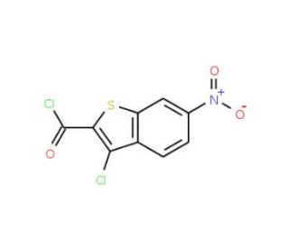 3-chloro-6-nitro-1-benzothiophene-2-carbonyl chloride - chemical structure image