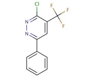 3-chloro-6-phenyl-4-(trifluoromethyl)pyridazine - chemical structure image