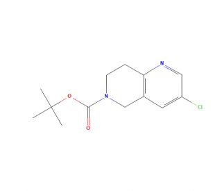 3-Chloro-7,8-dihydro-1,6-naphthyridine-6(5H)-carboxylic Acid 1,1-Dimethylethyl Ester (CAS 625099-34-5) - chemical structure i